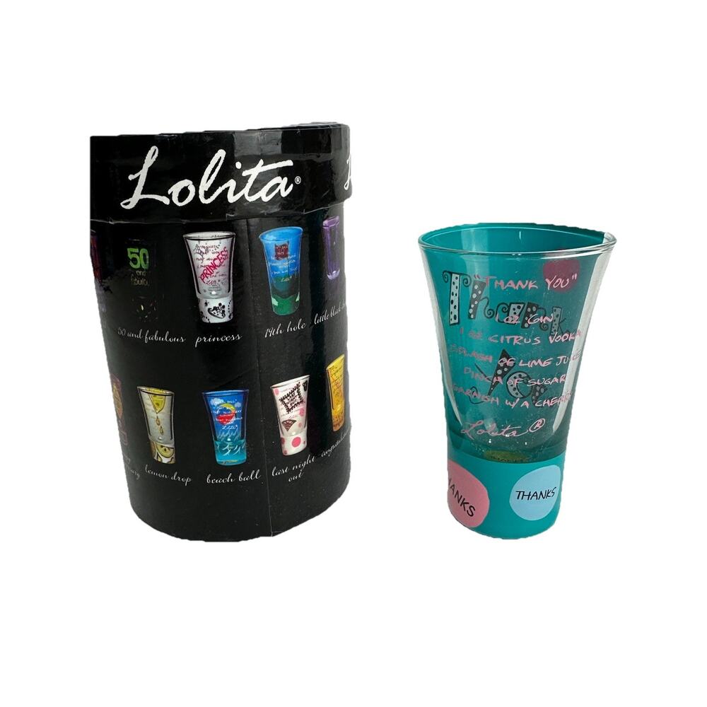 Lolita Shooter Thank You Shot Glass Santa Barbara Studio GLS15-5595J